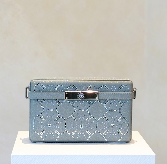 Ice Blue Diamanté Clutch